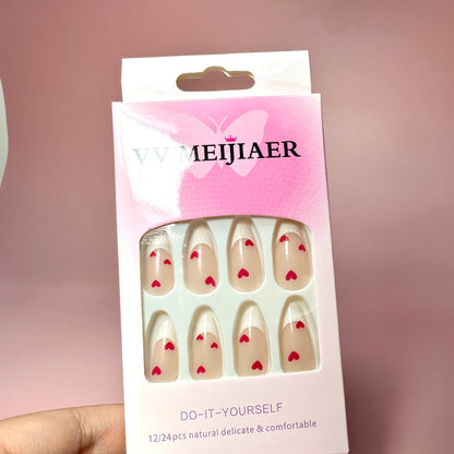 UÑAS POSTIZAS 12PCS REF:MJ-1