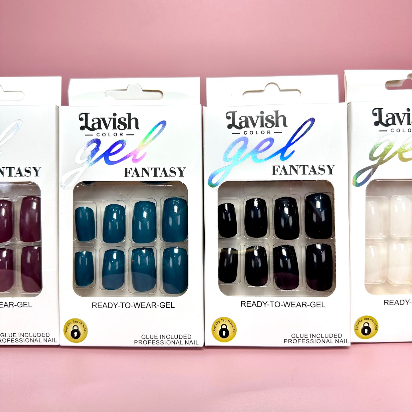 UÑAS POSTIZAS Cuadradas Cortas 12pcs REF:7