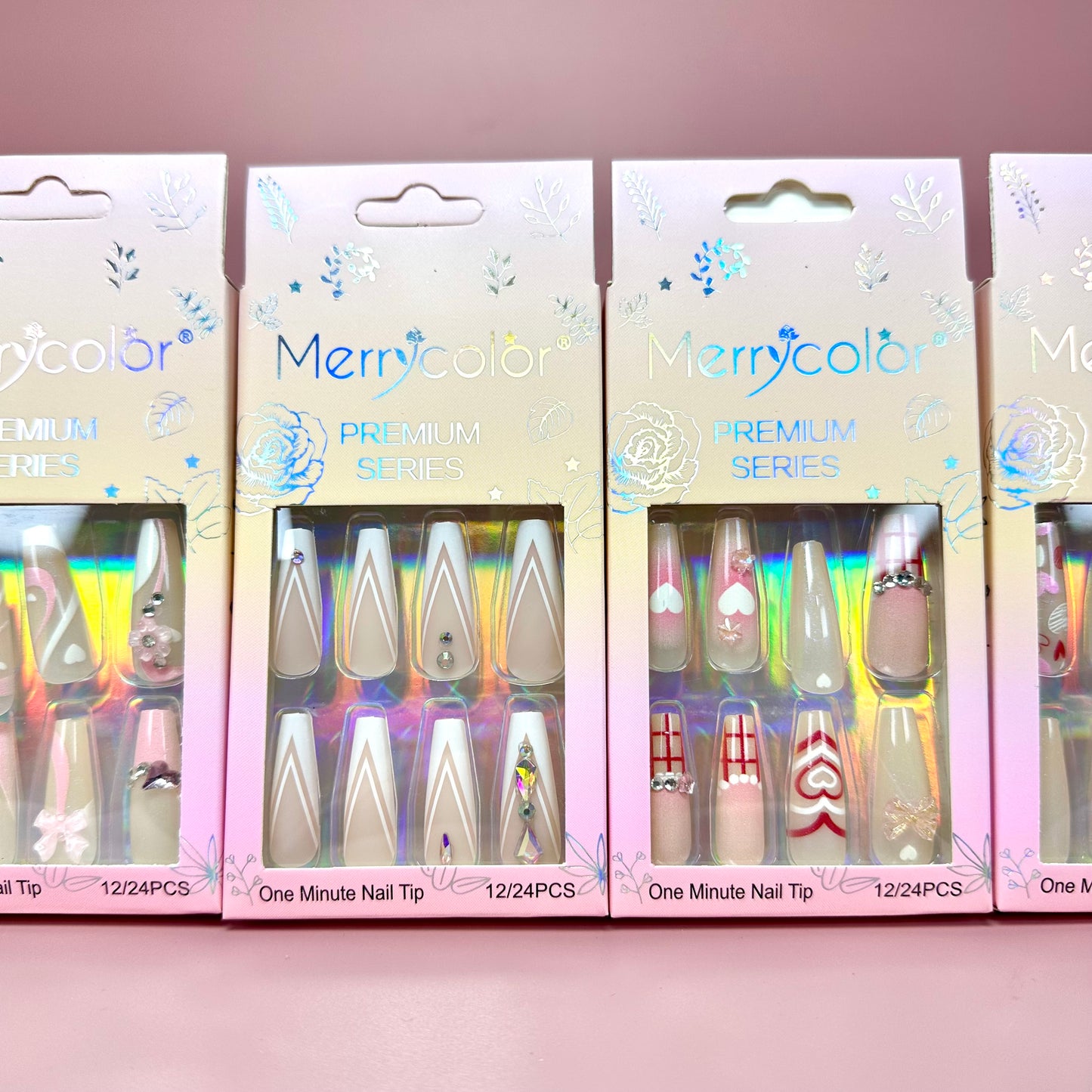 UÑAS POSTIZAS 12pcs REF:DS-24