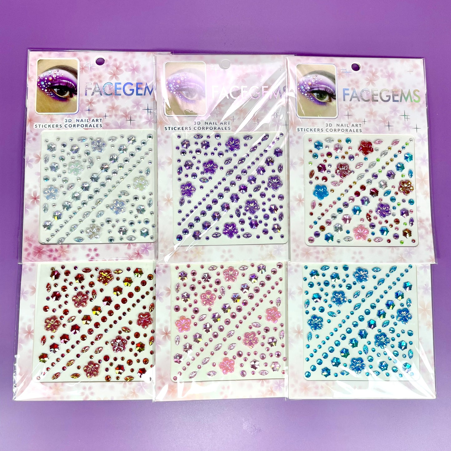 GEMAS FACIALES COLORES REF:MYZT-021