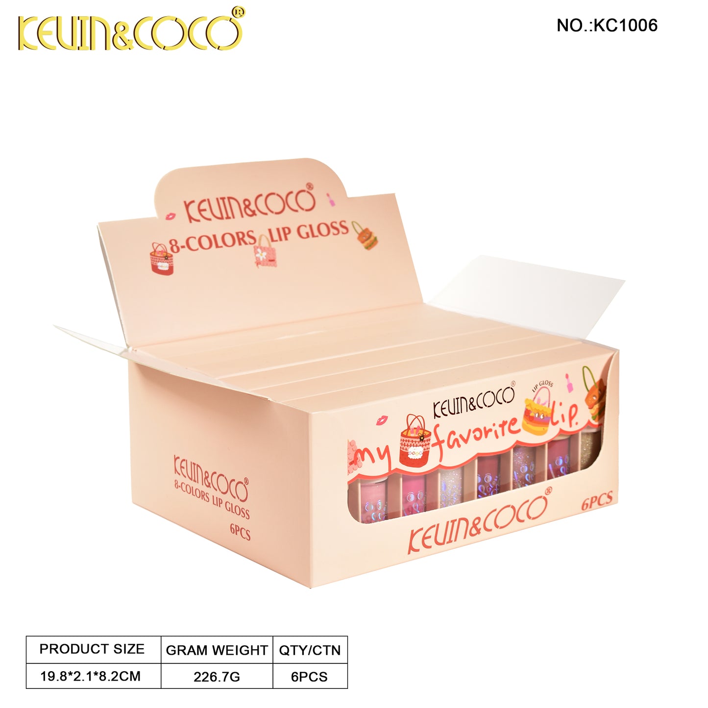 Kit de labiales My favorite lip KEVIN&COCO  REF:KC1006