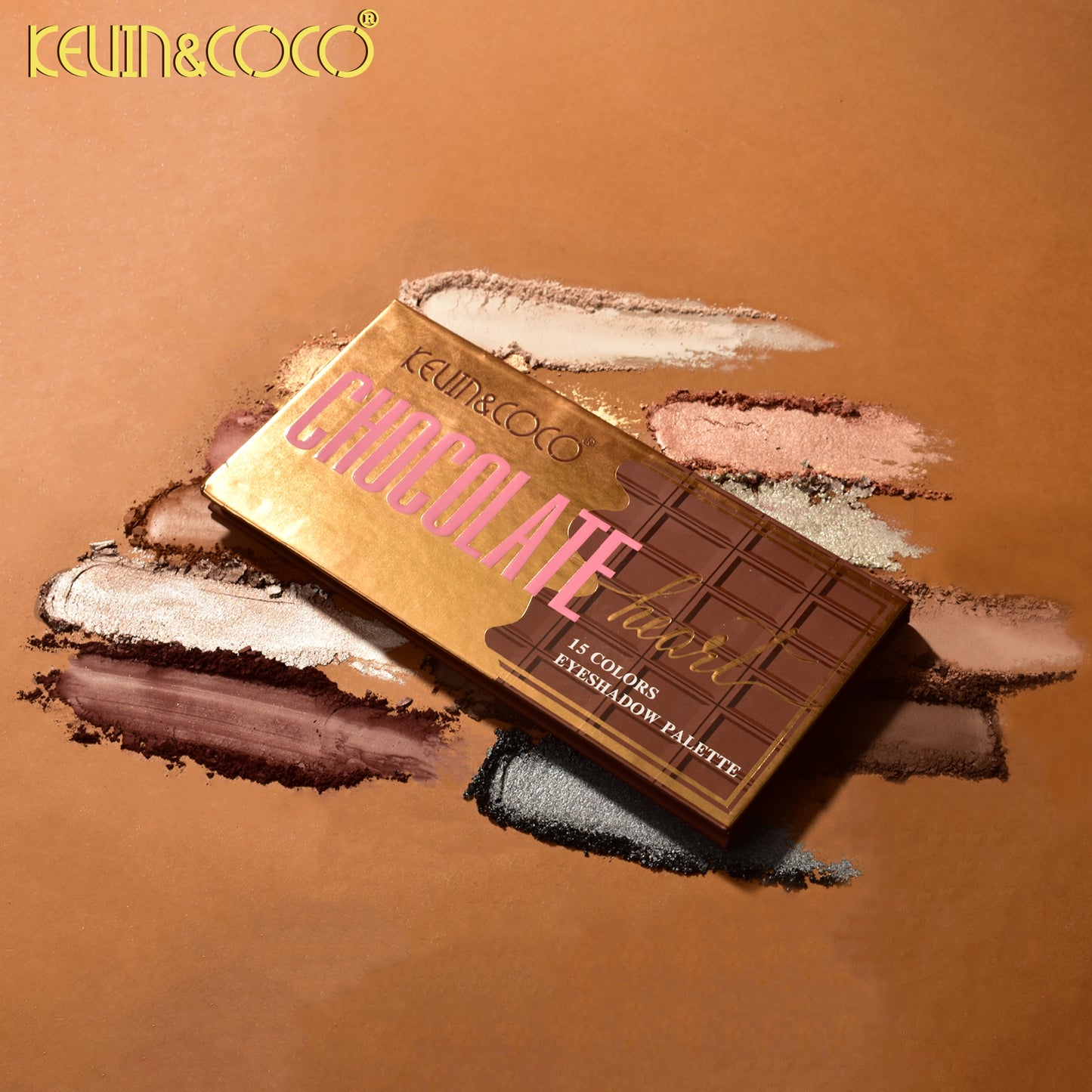 Paleta de Sombras 18 Tonos Chocolate – Kevin&Coco REF:KC1015