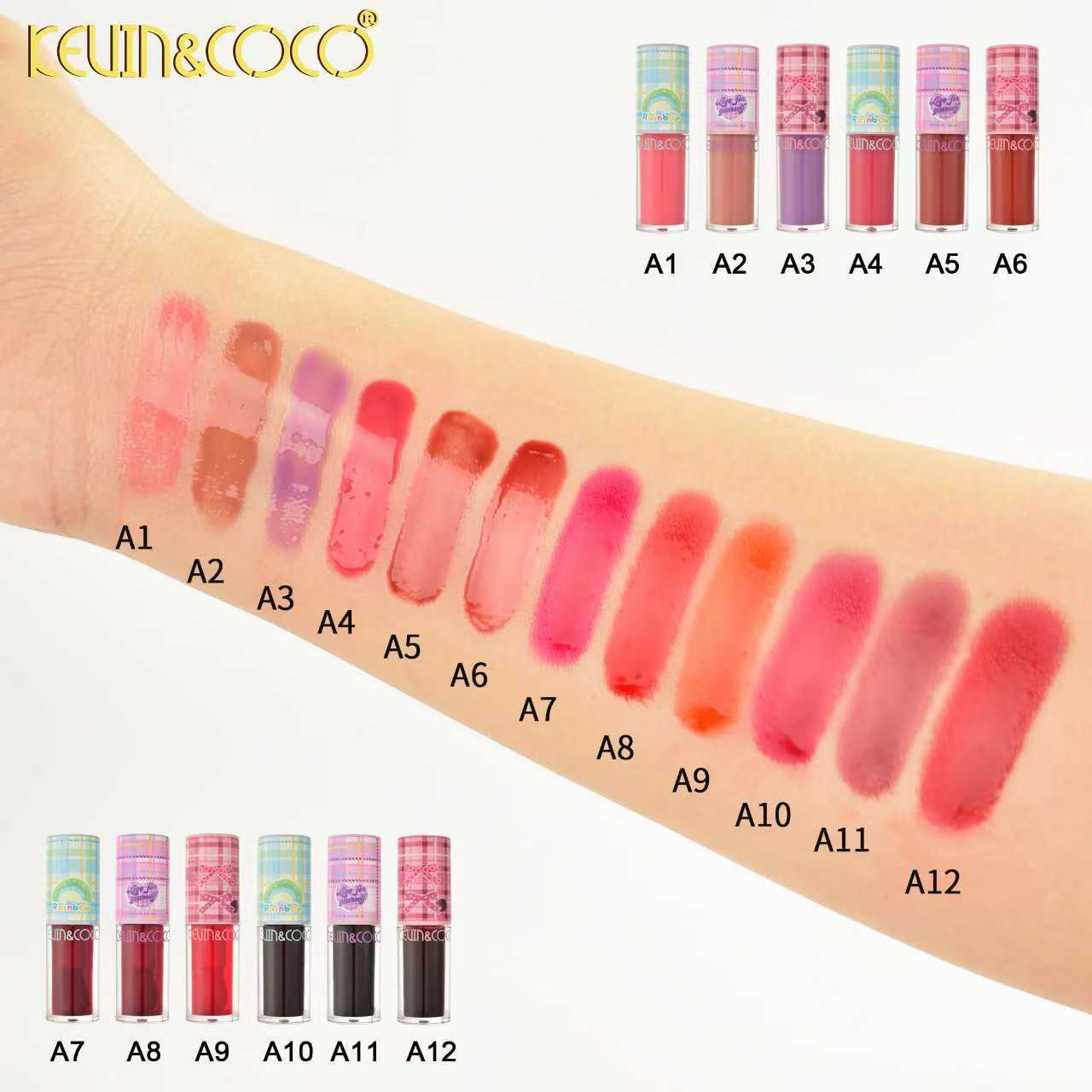 Brillo Labial Diseño de Cuadros Kawaii KEVIN&COCO REF:KC1018