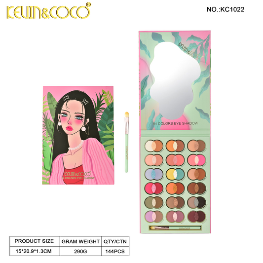 Sombras de Ojos 54 colores KEVIN&COCO REF:KC1022