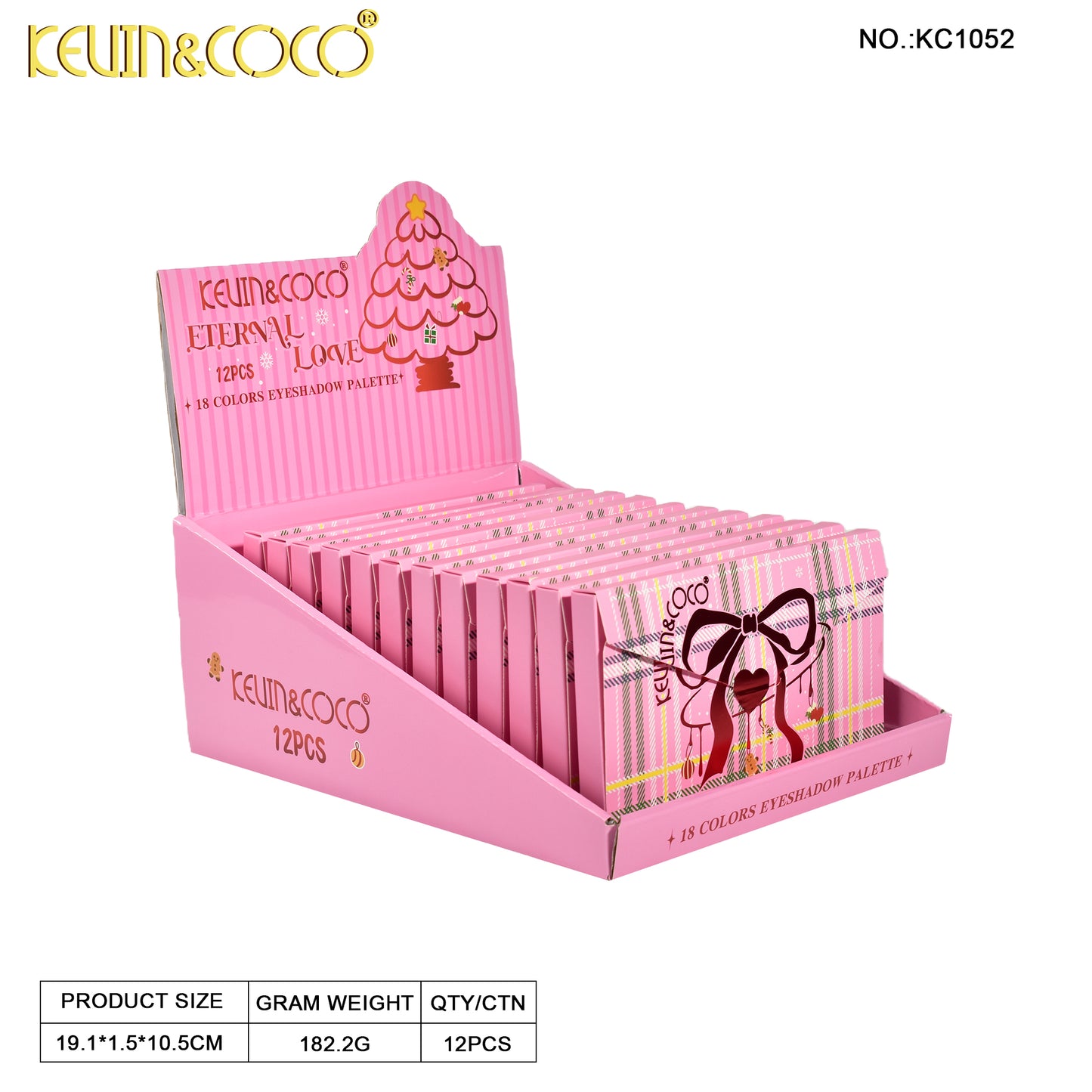 Paleta de Sombras Navidad KEVIN&COCO REF:KC1052