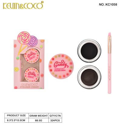 Delineador en Gel con Brocha Candy – Kevin & Coco REF:KC1058