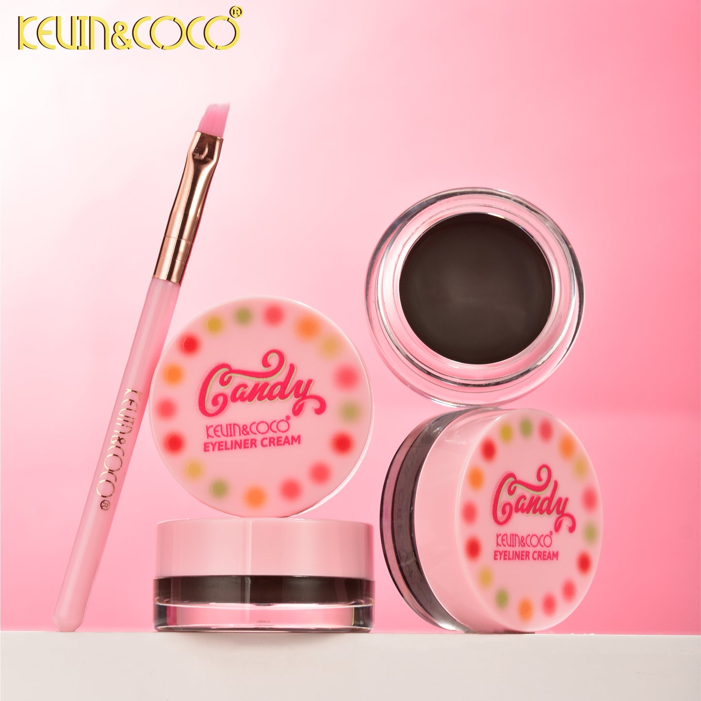 Delineador en Gel con Brocha Candy – Kevin & Coco REF:KC1058