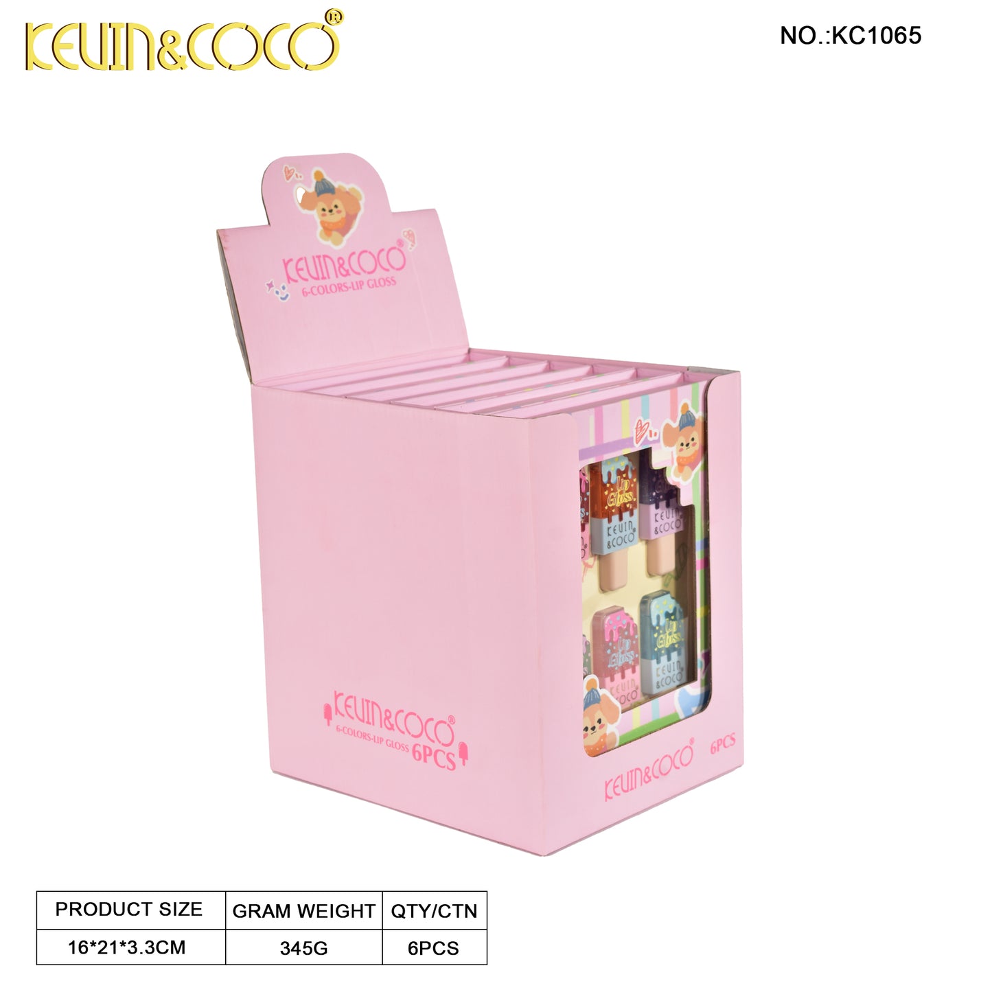 Kit Brillo Labial Gloss *6 KEVIN&COCO REF:KC1065