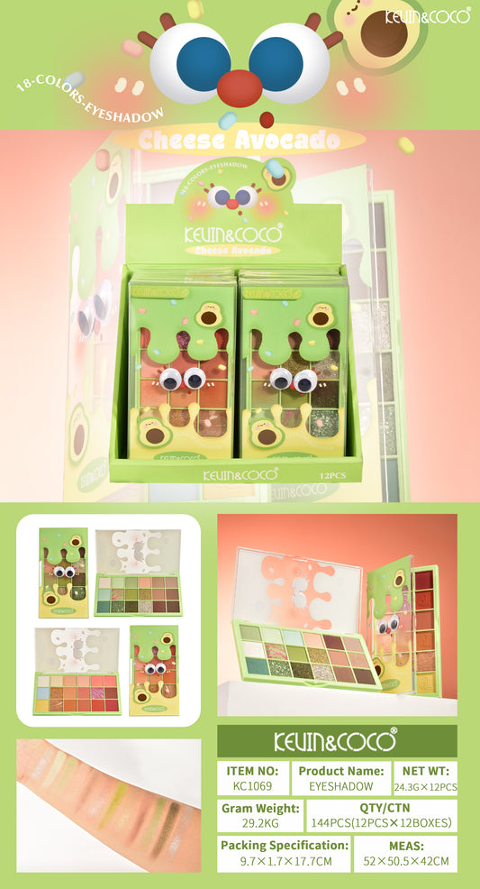 Paleta de Sombras Multicolor con Glitter – Kevin&Coco REF:KC1069