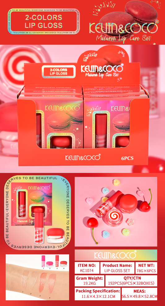 Set Cuidado de Labios Macaron KEVIN&COCO REF:KC1074
