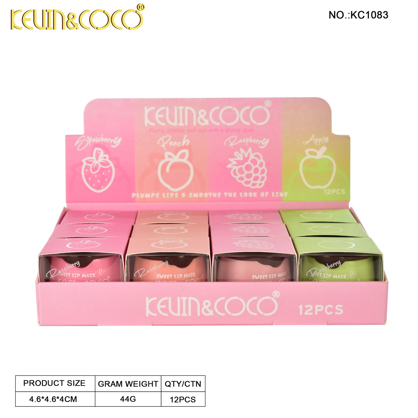 Mascarilla Labial Hidratante Frutal – Kevin&Coco REF:KC1083