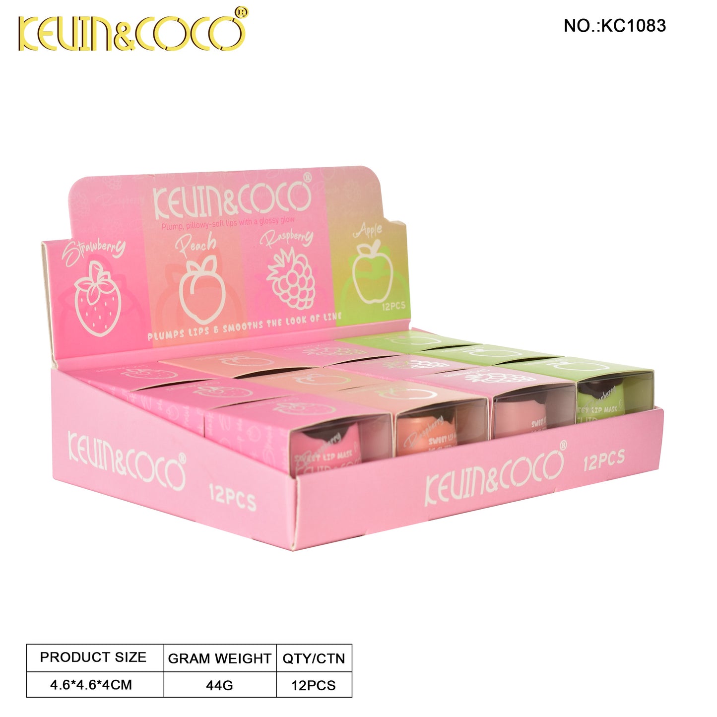 Mascarilla Labial Hidratante Frutal – Kevin&Coco REF:KC1083