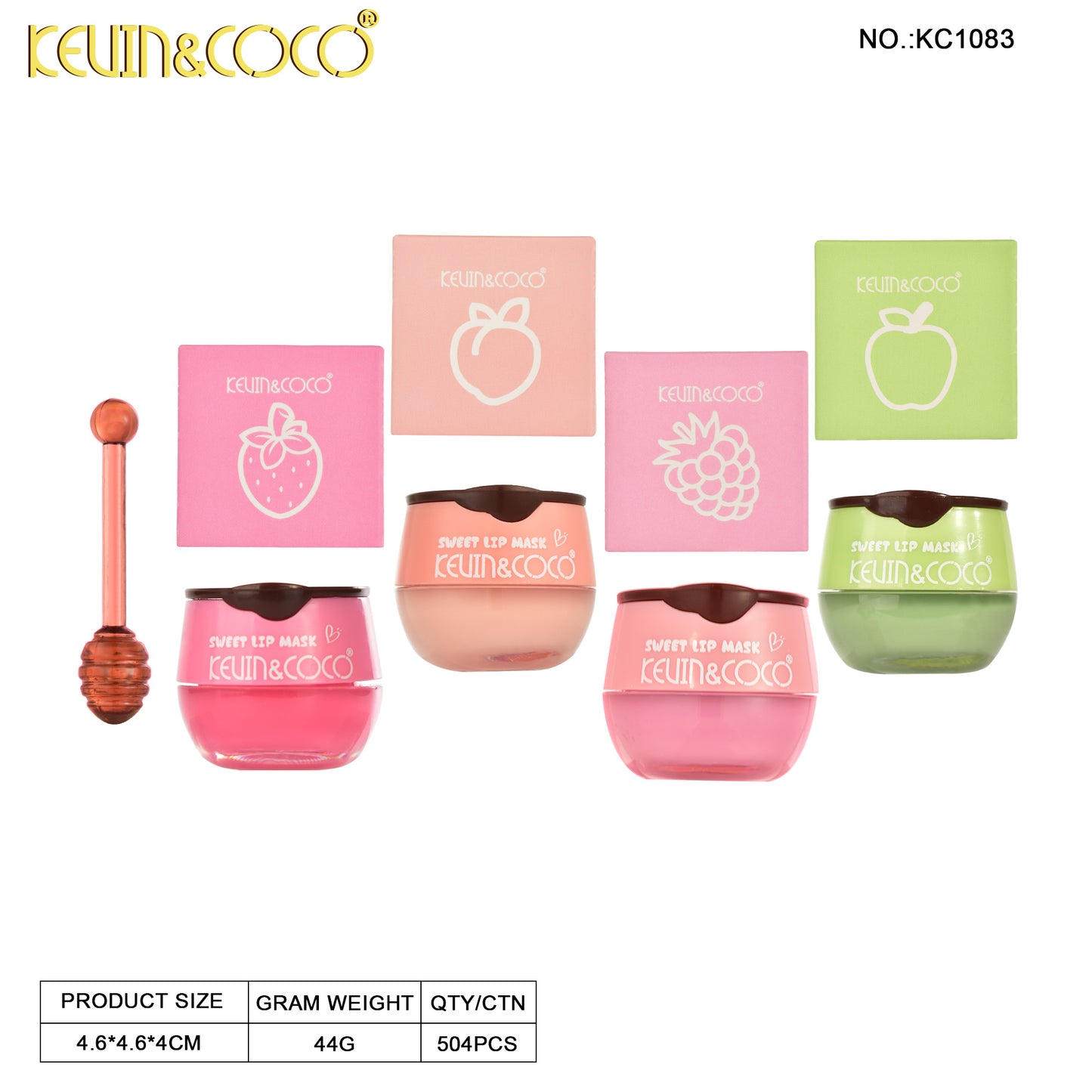 Mascarilla Labial Hidratante Frutal – Kevin&Coco REF:KC1083