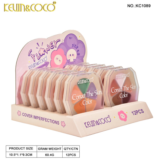 Paleta de Contorno Facial Multicolor – Kevin&Coco REF:KC1089