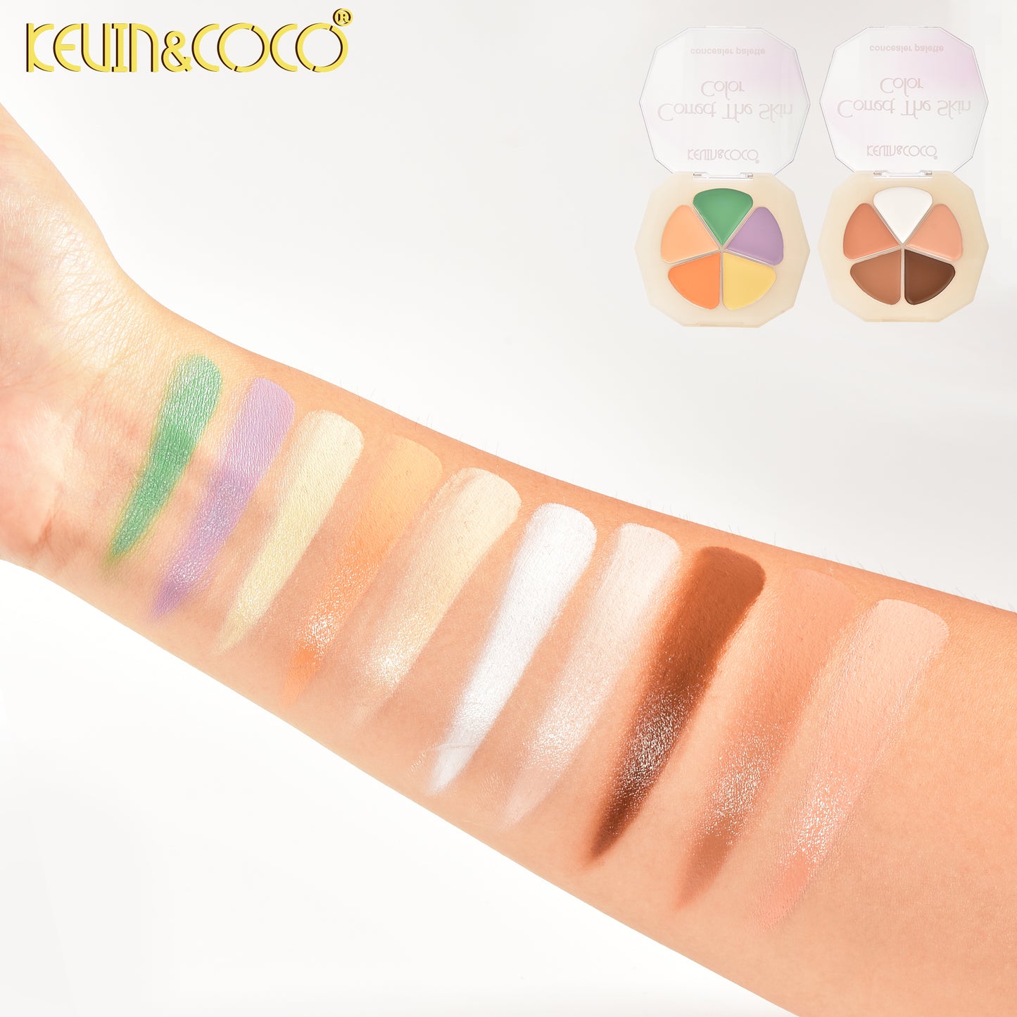 Paleta de Contorno Facial Multicolor – Kevin&Coco REF:KC1089