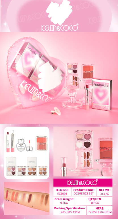 Kit de Belleza Corazón Love KEVIN&COCO REF:KC1096