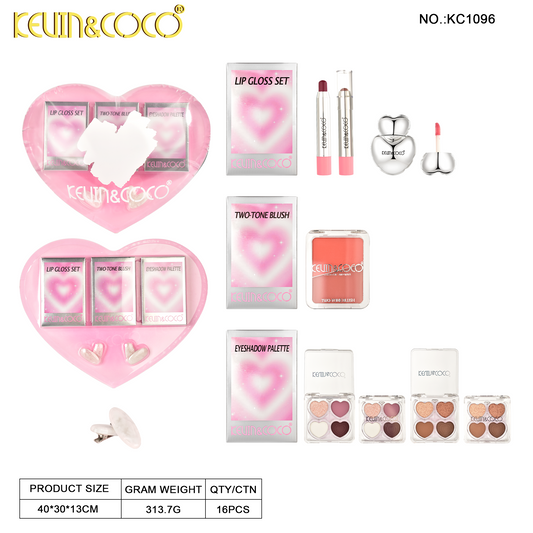 Kit de Belleza Corazón Love KEVIN&COCO REF:KC1096
