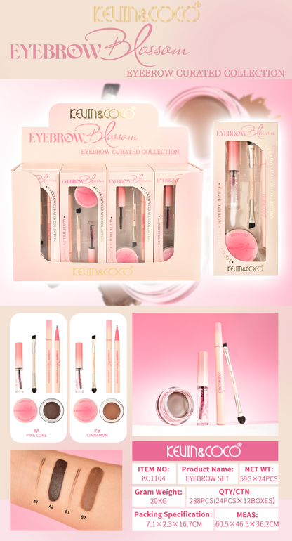 Kit para Cejas Completo 4 en 1 KEVIN&COCO REF:KC1104