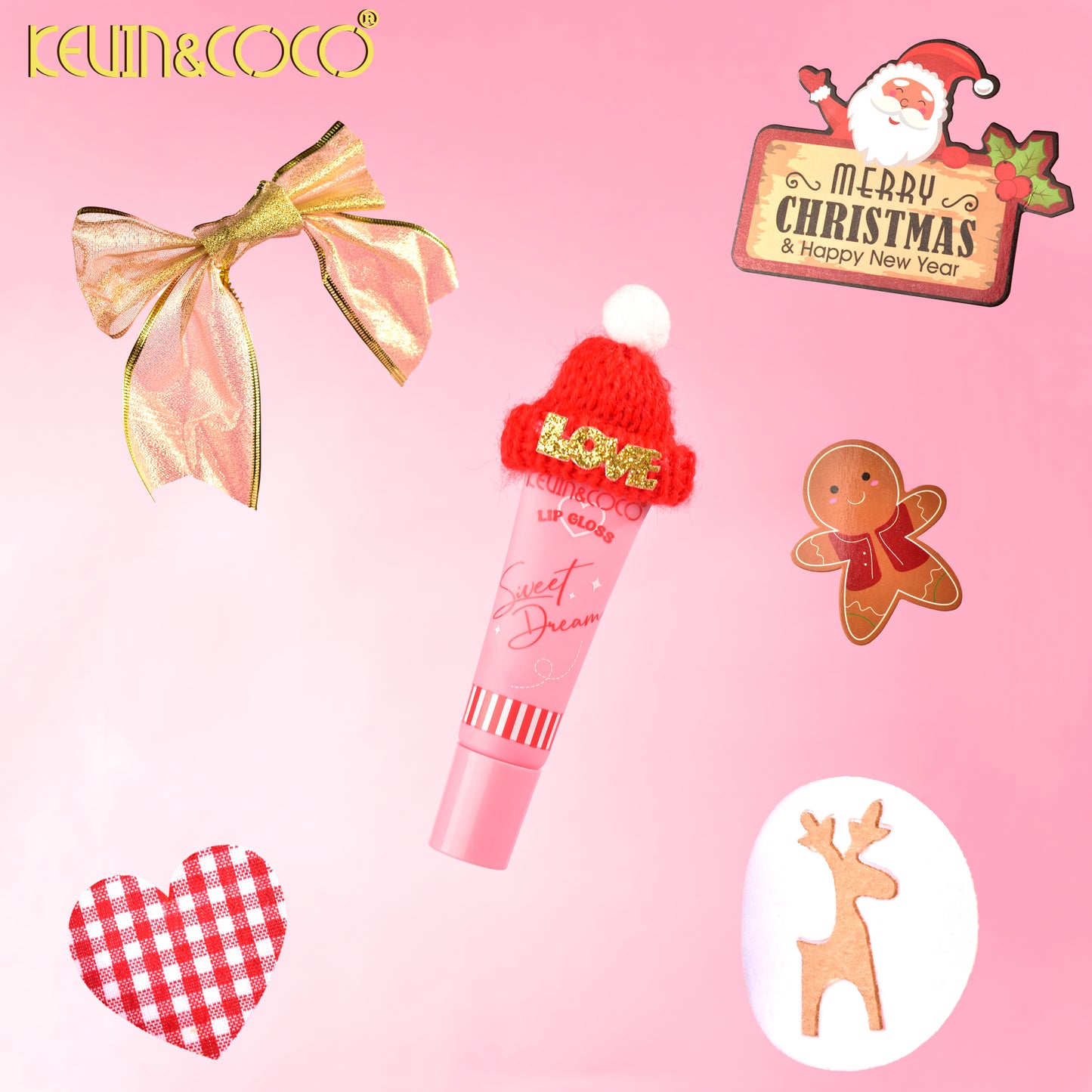 Brillo Labial Gloss Gorro Navidad KEVIN&COCO REF:KC1105