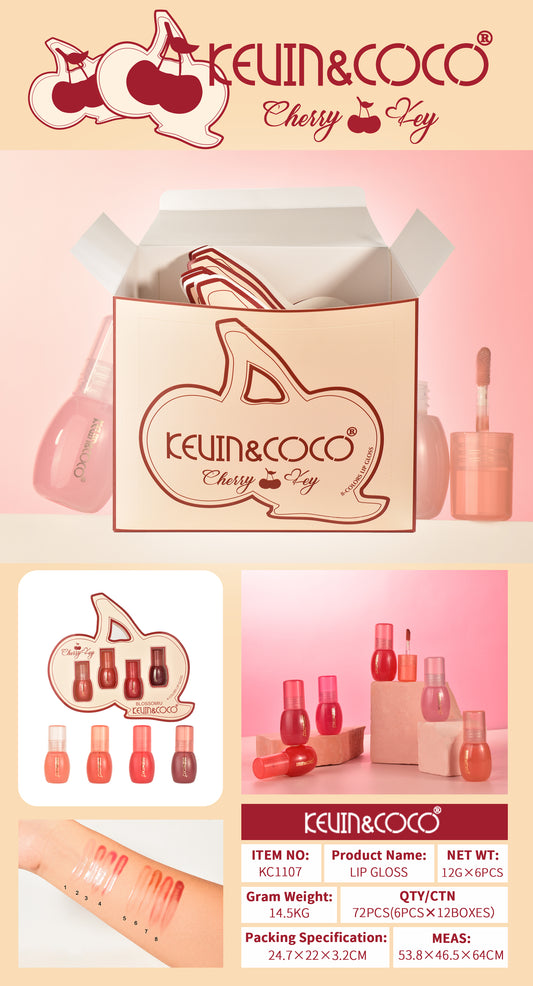 Brillo Labial Tonos Variados Cherry – Kevin&Coco REF:KC1107