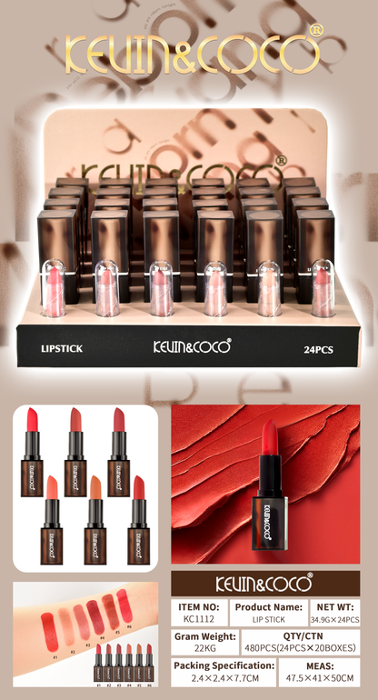 Labial en Barra Matte Plaid Style KEVIN&COCO REF:KC1112