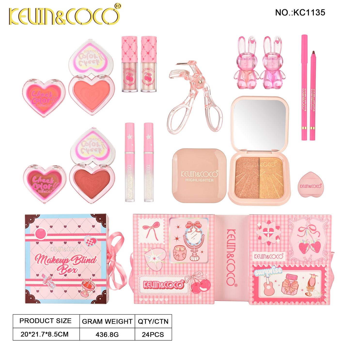 CAJA SORPRESA DE MAQUILLAJE REF:KC1135
