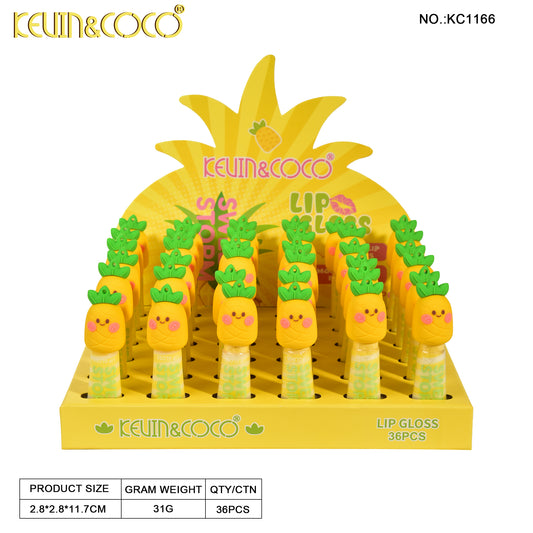 Brillo Labial Hidratante Diseño Fruta – Kevin&Coco REF:KC1166