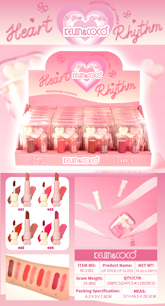 Labial Dúo 2 en 1 con Llavero KEVIN&COCO REF:KC1182