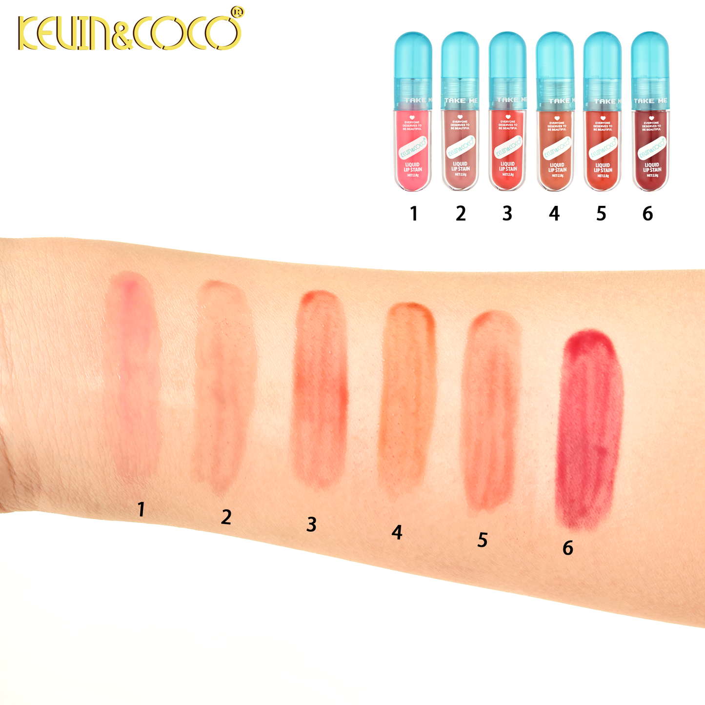 Tinta para Labios Liquid Lip Stain KEVIN&COCO REF:KC1193