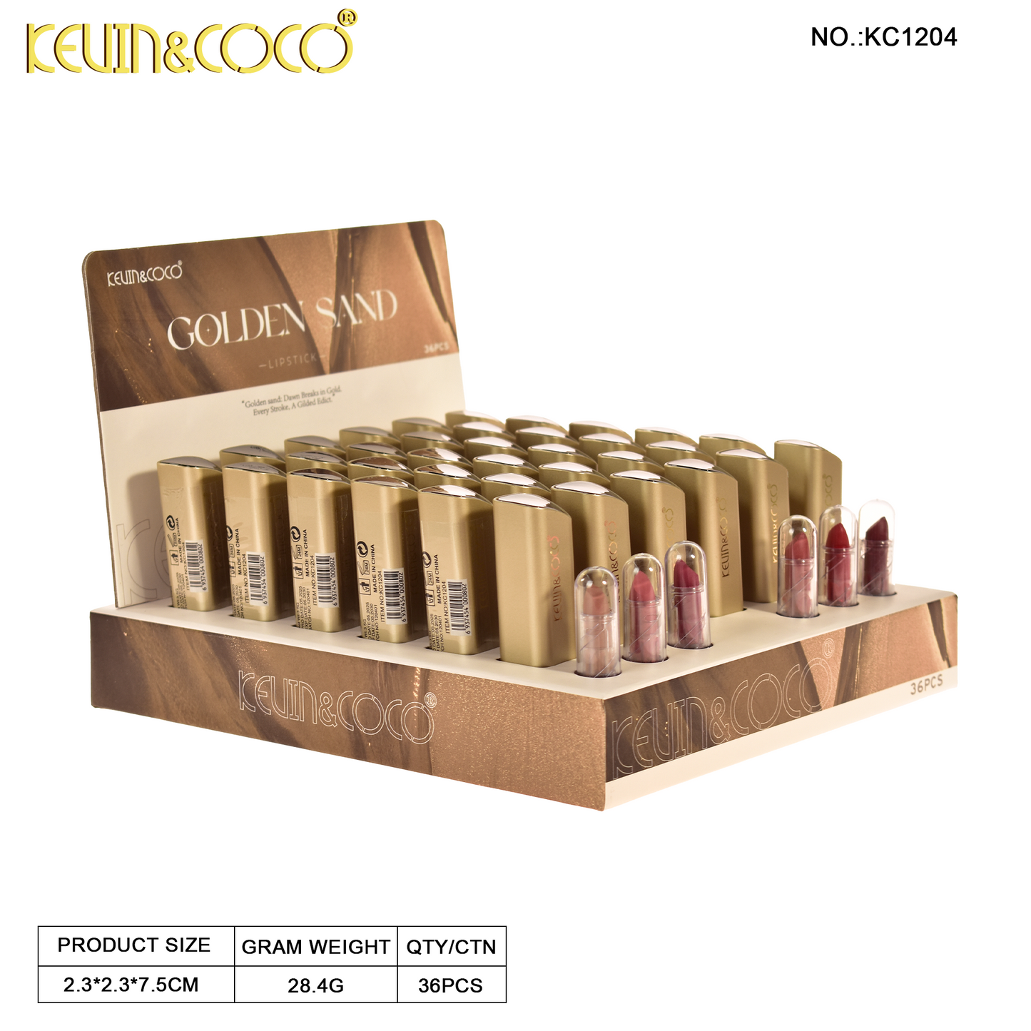 Labial en Barra Matte KEVIN&COCO REF:KC1204