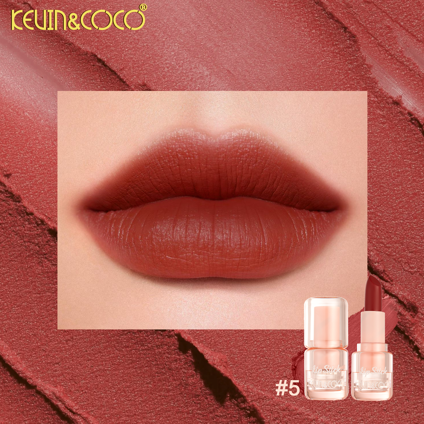 Labial en Barra Matte Velvet KEVIN&COCO REF:KC1286
