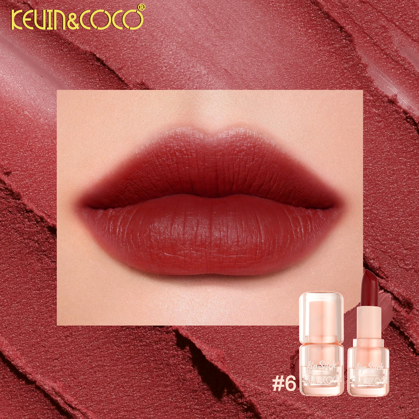 Labial en Barra Matte Velvet KEVIN&COCO REF:KC1286