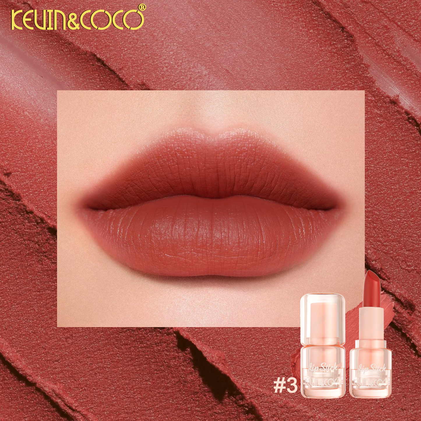 Labial en Barra Matte Velvet KEVIN&COCO REF:KC1286