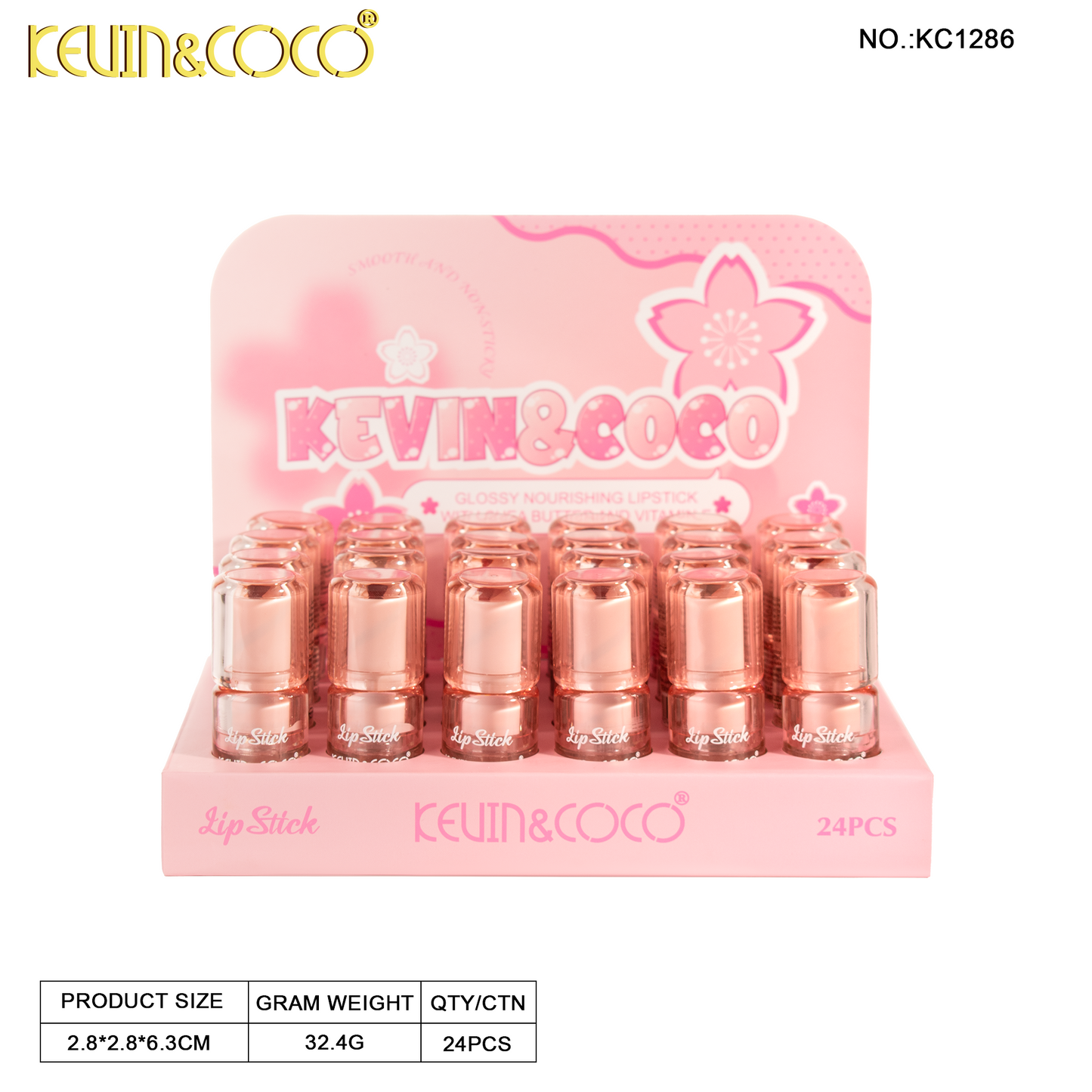 Labial en Barra Matte Velvet KEVIN&COCO REF:KC1286