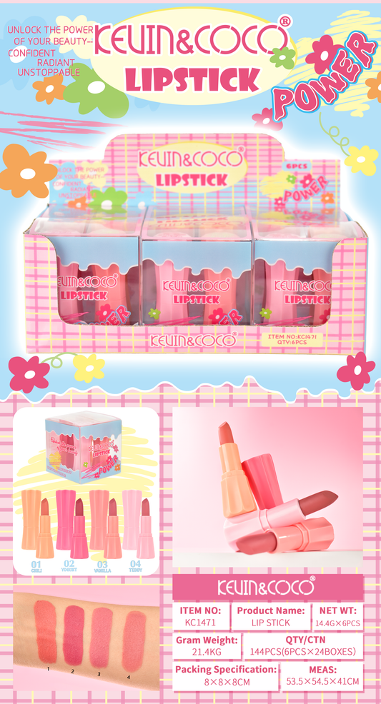 SET DE LABIALES MATE POWER REF:KC1471