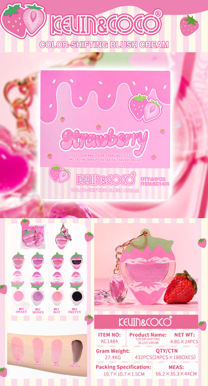 Rubor en crema Strawberry kevin&coco REF:KC1484