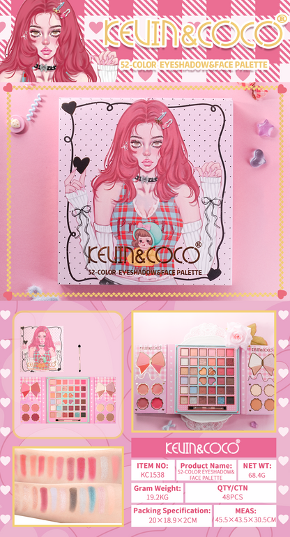 Paleta de maquillaje kevin&coco REF:KC1538