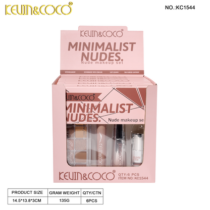 Kit de maquillaje Minimalist Nudes kevin&coco REF:KC1544