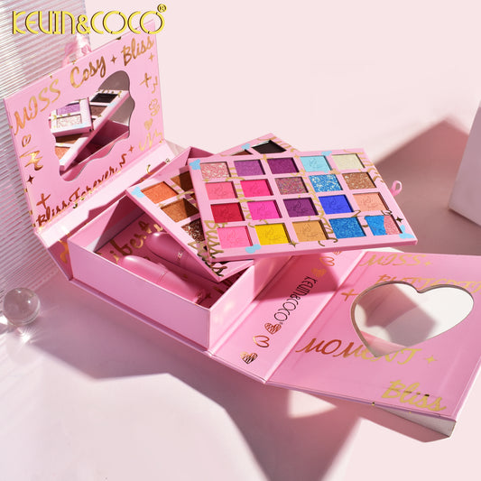 Set de Maquillaje Completo To Miss Love Sombra + Labial barrar – Kevin&Coco REF:KC223458