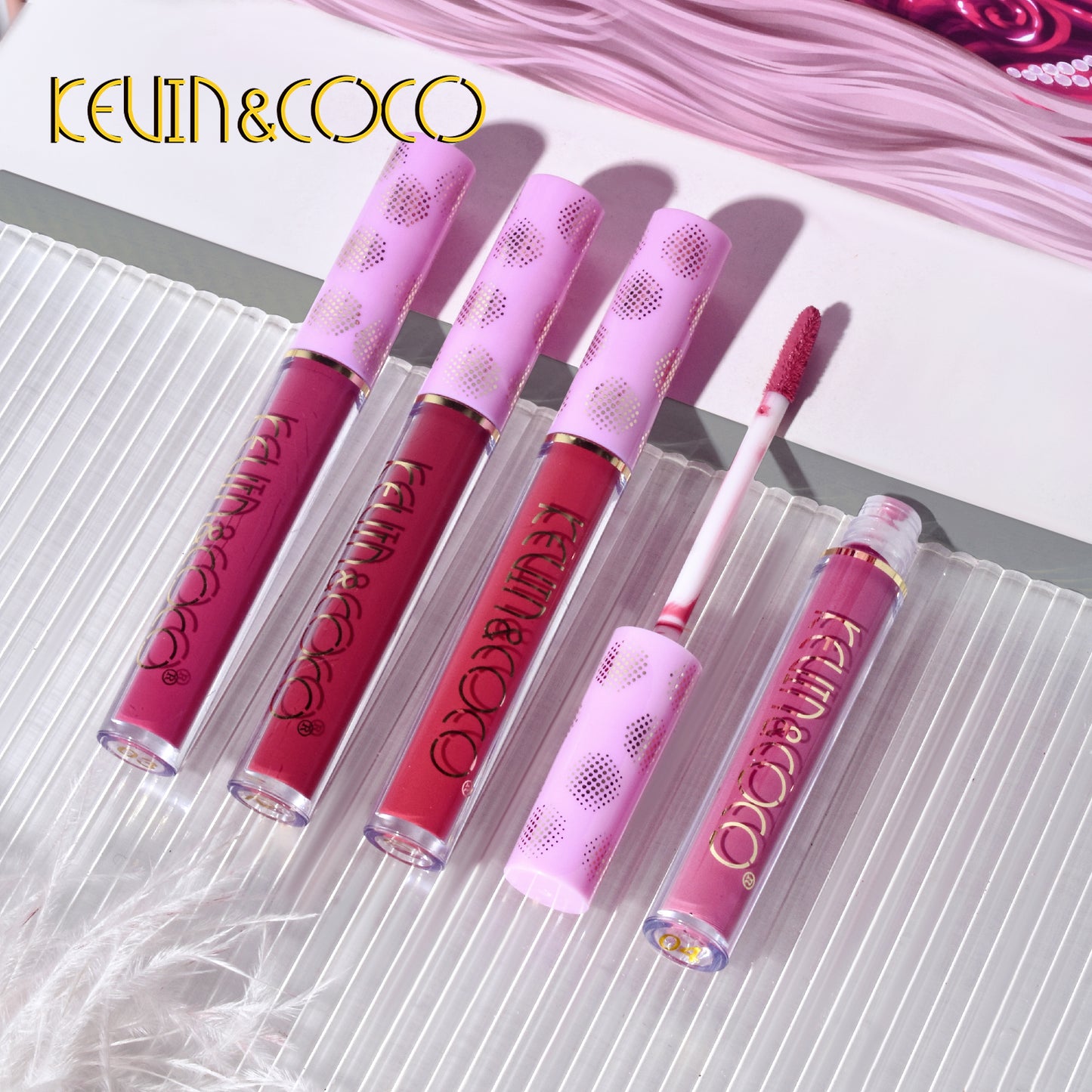 Kit de Maquillaje Completo Sombra + Labial Liquido – Kevin & Coco REF:KC231453