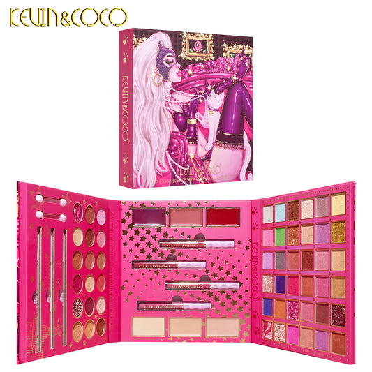 Kit de Maquillaje Completo Sombra + Labial Liquido – Kevin & Coco REF:KC231453