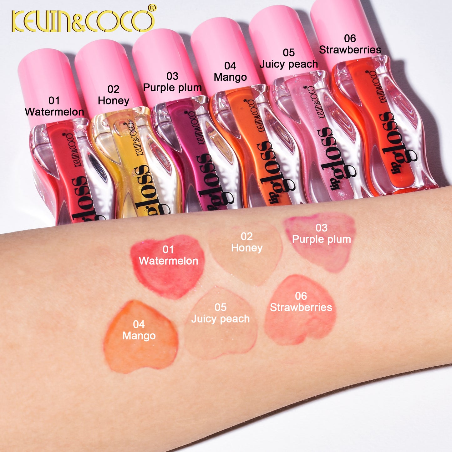 LABIAL LIQUIDO GLOSS FRESA KEVIN&COCO REF:KC240463