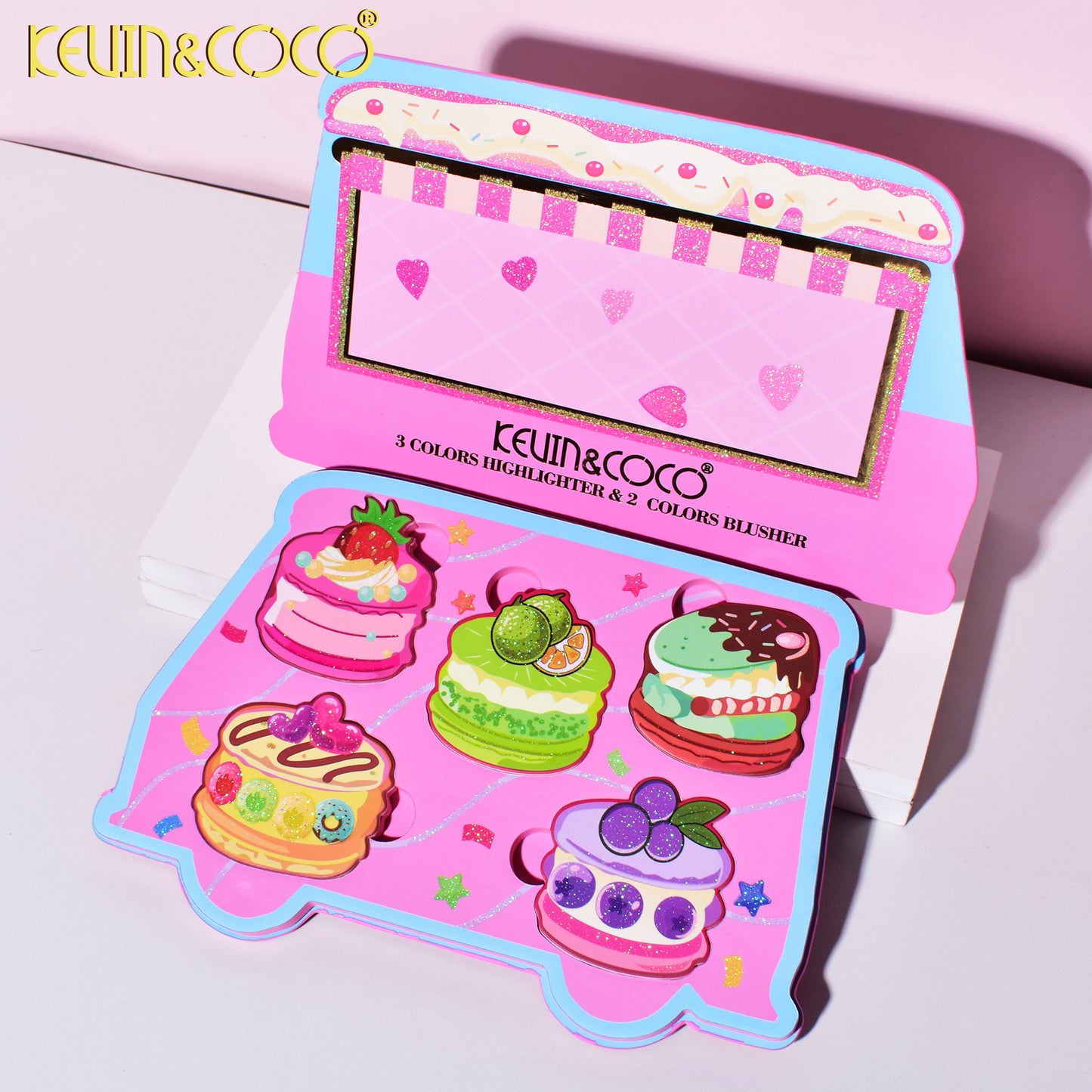 Set de Maquillaje Pastel y Rubor – Kevin & Coco REF:KC244690