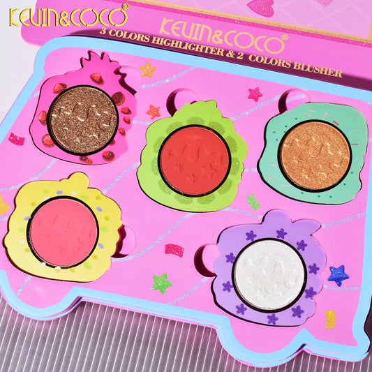 Set de Maquillaje Pastel y Rubor – Kevin & Coco REF:KC244690