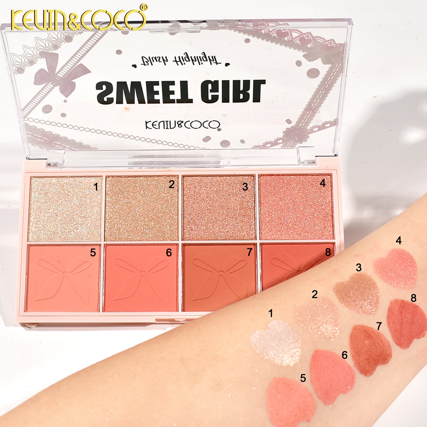 PALETA ILUMINADOR/ RUBOR KEVIN&COCO REF:K246120