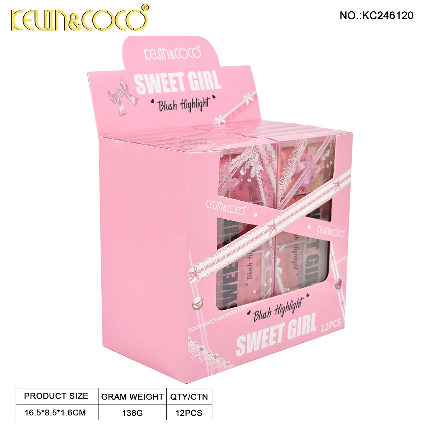 PALETA ILUMINADOR/ RUBOR KEVIN&COCO REF:K246120