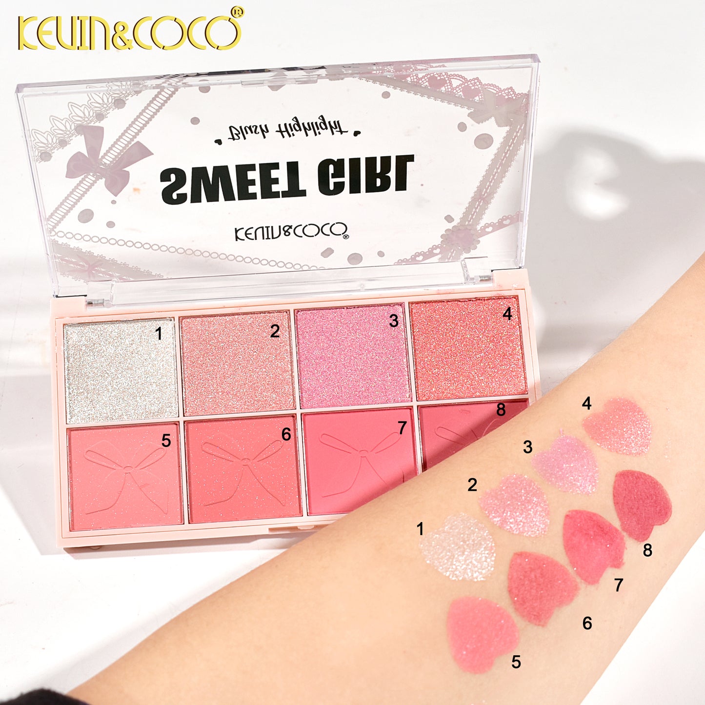 PALETA ILUMINADOR/ RUBOR KEVIN&COCO REF:K246120