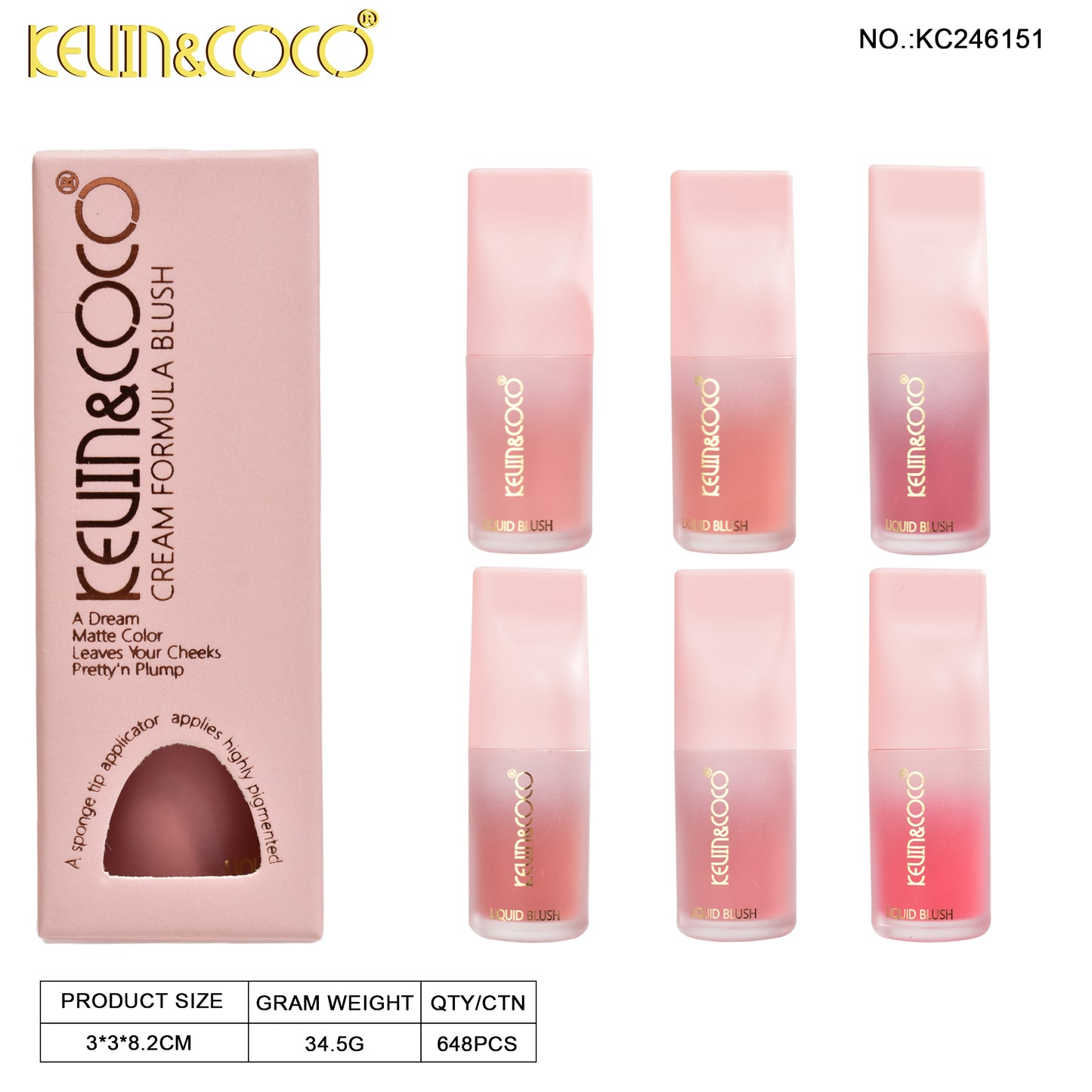 Rubor Liquido KEVIN&COCO REF:KC246151