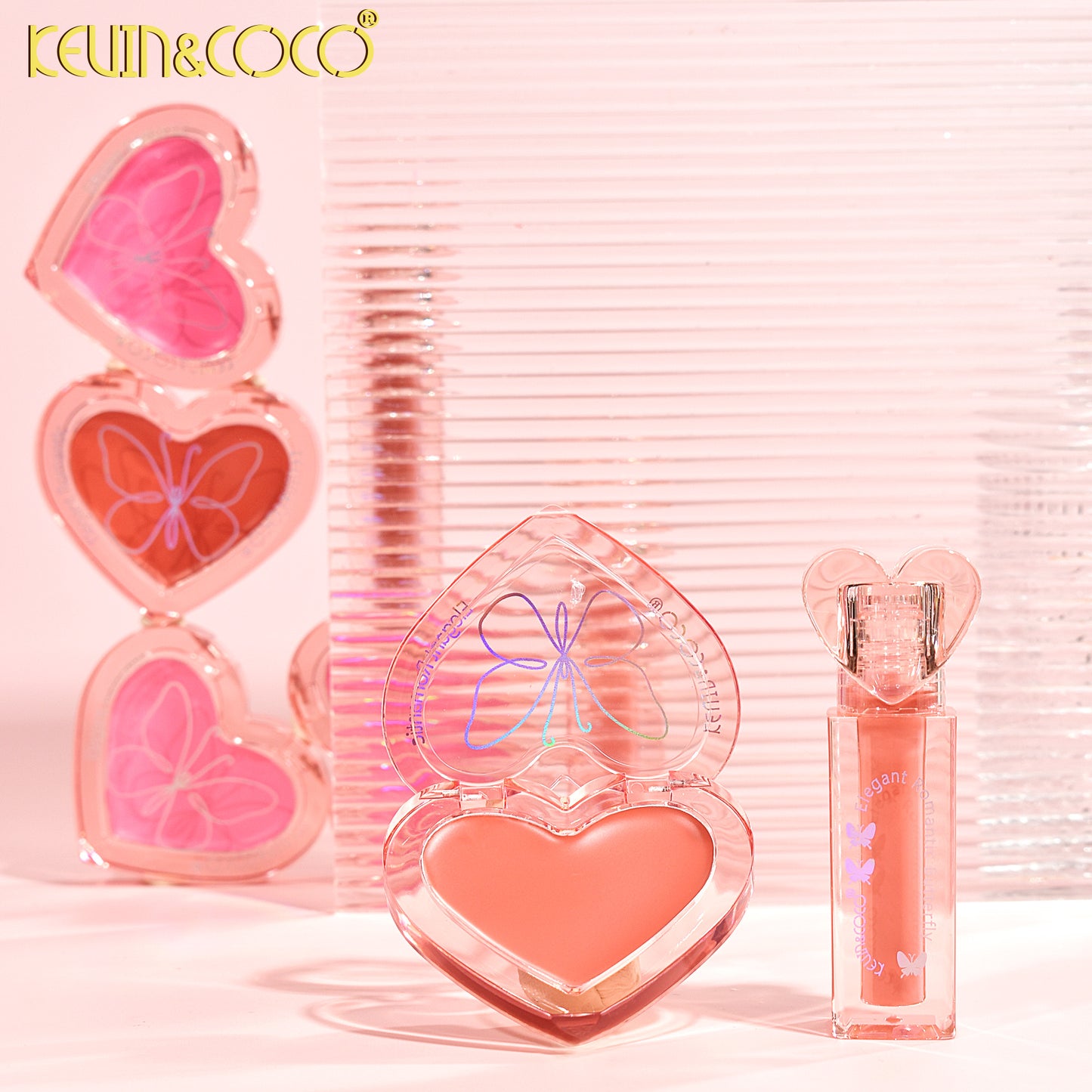 KIT CORAZON LABIAL LIQUIDO/ RUBOR CREMOSO KEVIN&COCO REF:KC246229