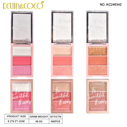 PALETA DE RUBOR 3 TONOS REF:KC246342